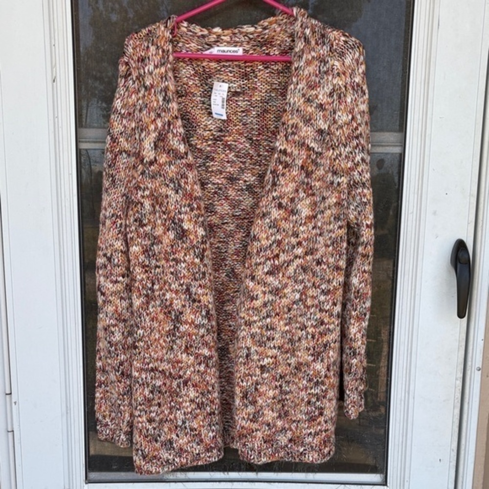 NWT Maurices Multicolor Knit Cardigan